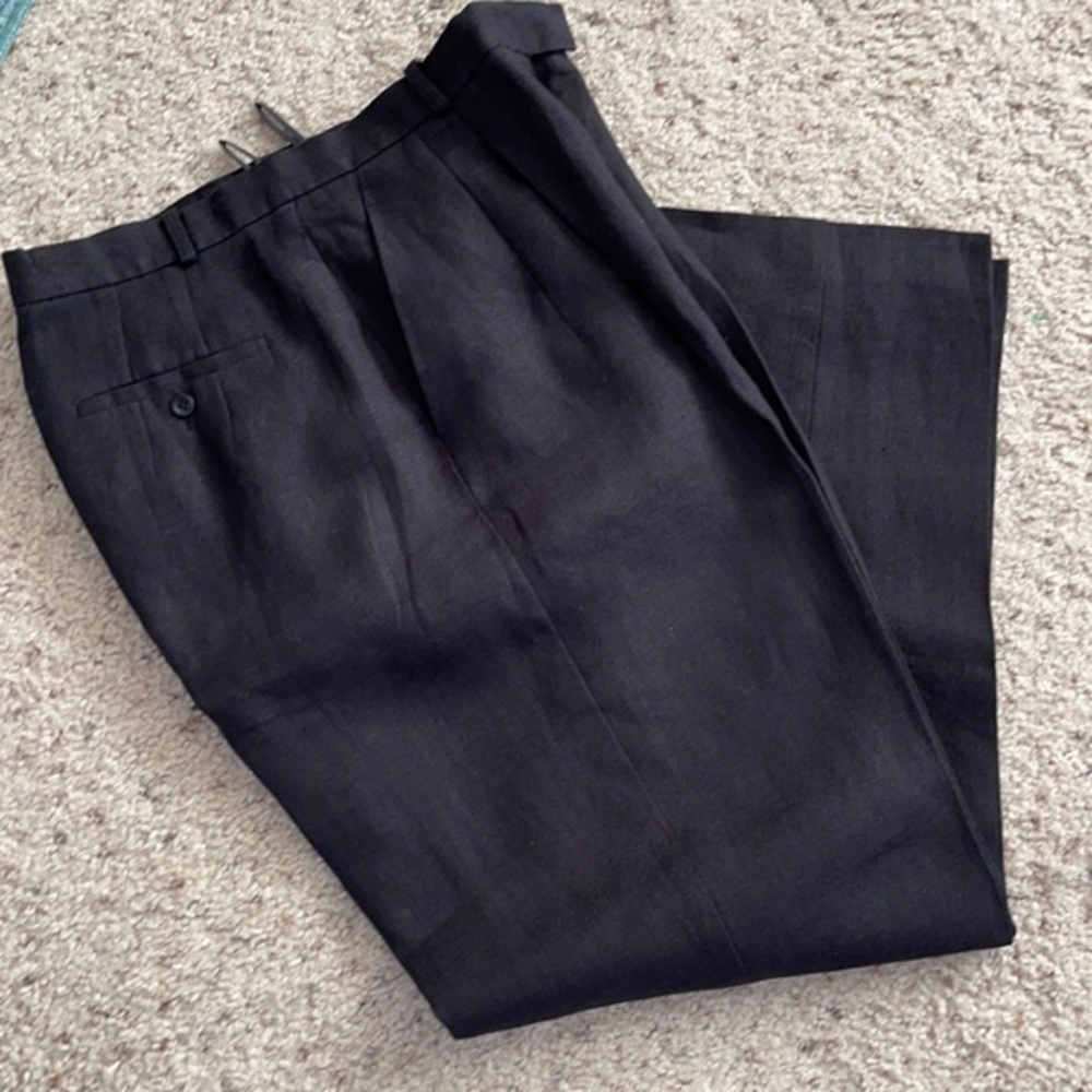 Talbots High Waisted Linen Pants